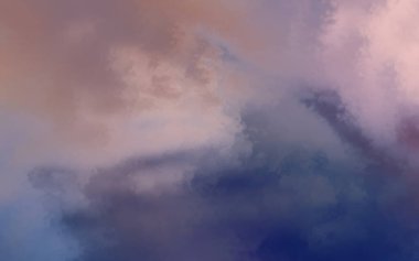 Modern fırça darbeleri. Poster, duvar sanatı, afiş, kart, kitap kapağı veya ambalaj için rahatlatıcı kompozisyonun yumuşak renkli çizimi. Pastel renklerle suluboya. 