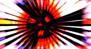 Siyah arkaplanda dönen ışık gösterisi. Lüks çizgiler. Parlak kıvrımlı duvar kağıdı. Uzay tüneli. Dönen ışık çemberi ya da maytap izi. Parlak konsept çizimi.