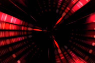 Siyah arkaplanda dönen ışık gösterisi. Lüks çizgiler. Parlak kıvrımlı duvar kağıdı. Uzay tüneli. Dönen ışık çemberi ya da maytap izi. Parlak konsept çizimi.