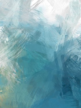 Soyut arkaplanda pürüzlü fırça darbeleri. Fırça boyası. Renkli boya darbeleri. Eşsiz duvar sanatı. Tuvaldeki modern sanat. Renkli çağdaş sanat eserleri.