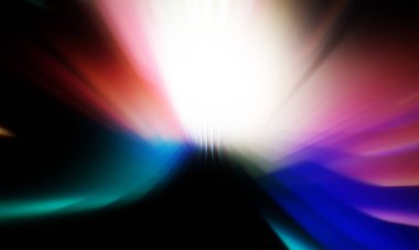 Siyah zemin üzerinde ışık parçacığı izleri. Parlayan parçacıkları ve çizgileri olan ışık patlaması yıldızı. Güzel hareketli soyut ışınlar duvar kağıdı. Renkli Patlama grafiği. Işık ışınlarının patlaması. 