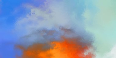 Modern fırça darbeleri. Poster, duvar sanatı, afiş, kart, kitap kapağı veya ambalaj için rahatlatıcı kompozisyonun yumuşak renkli çizimi. Pastel renklerle suluboya. 