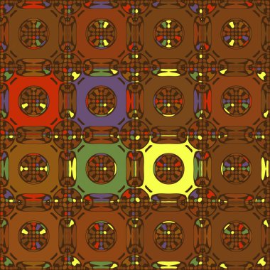 Soyut duvar kağıdı. Dekoratif hippi fayansları. Sanatsal arka plan. Yaratıcı karalama sanatı farklı şekil ve dokulara sahip kusursuz desen. Kolaj.