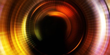 Parlayan neon ışıkları. Parlak sunum tasarım şablonu. Fotoğraf makinesi konsepti. Soyut arkaplan. Dönen ışık ışınları. Hareketli kavramsal duvar kağıdı. Grafik dijital illüstrasyon. 