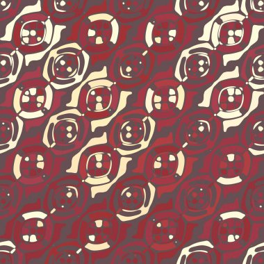 Yaratıcı karalama sanatı farklı şekil ve dokulara sahip kusursuz desen. Kolaj. Sanatsal arka plan. Soyut duvar kağıdı. Dekoratif hippi fayansları.