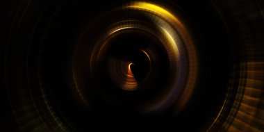 Parlayan neon ışıkları. Parlak sunum tasarım şablonu. Fotoğraf makinesi konsepti. Soyut arkaplan. Dönen ışık ışınları. Hareketli kavramsal duvar kağıdı. Grafik dijital illüstrasyon. 