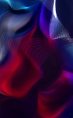 Hareketli girdapların soyut çizimi. Titreşimli renkli kıvrımların dönen akışı. Kıvrımlı ve kıvrımlı arka plan ve çizgiler. Garip duvar kâğıdı tasarımı. Dalgalanma arkaplanı.