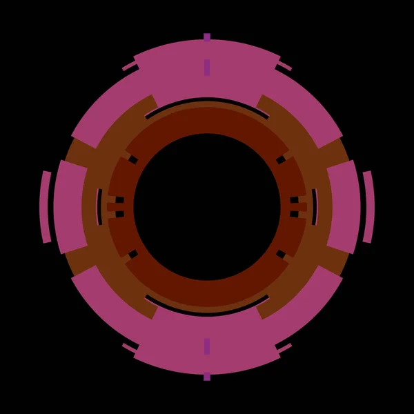 Futuristische Ronde Hud Interface Element Abstracte Cirkel Geometrische Achtergrond Grafische — Stockfoto