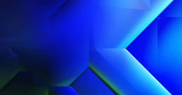 Geometric Dynamic Shapes Technology Digital Template Shadows Lights Gradient Background — Stock Photo, Image