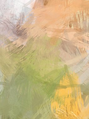 Soyut arkaplanda pürüzlü fırça darbeleri. Fırça boyası. Renkli boya darbeleri. Eşsiz duvar sanatı. Tuvaldeki modern sanat. Renkli çağdaş sanat eserleri.