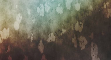 Gergin bir geçmişi ve sıkıntılı bir yapısı var. Renkli tozlu şablon. Tasarımınız için doku ve elementler. Çizik ve lekeli duvar kağıdı. Gotik duvar.