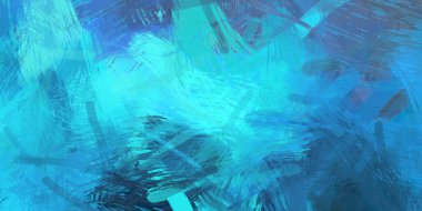 Soyut arkaplanda pürüzlü fırça darbeleri. Fırça boyası. Renkli boya darbeleri. Eşsiz duvar sanatı. Tuvaldeki modern sanat. Renkli çağdaş sanat eserleri.