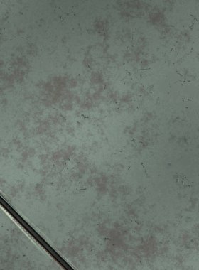 Gelecekçi kavramsal tasarım arka planı. Uzay gemisi desenli duvar kağıdı. Fırçalanmış teknoloji şablonu yüzeyi. Üç boyutlu illüstrasyon. SciFi panelleri duvar.