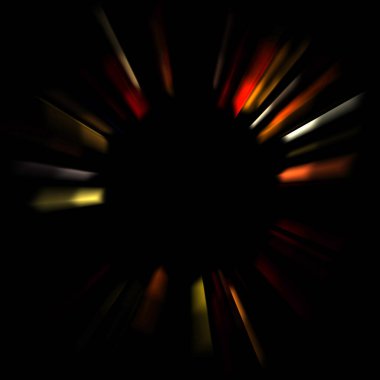 Canlı ve canlı ışık parlamalarının serin arkaplanı. Renkli parlak ışıklar patlama efektiyle görüntülenir. Parlak renkli arkaplan.