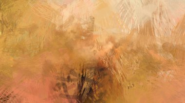 Soyut arkaplanda pürüzlü fırça darbeleri. Fırça boyası. Renkli boya darbeleri. Eşsiz duvar sanatı. Tuvaldeki modern sanat. Renkli çağdaş sanat eserleri.