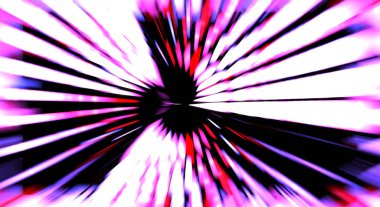 Siyah arkaplanda dönen ışık gösterisi. Lüks çizgiler. Parlak kıvrımlı duvar kağıdı. Uzay tüneli. Dönen ışık çemberi ya da maytap izi. Parlak konsept çizimi.