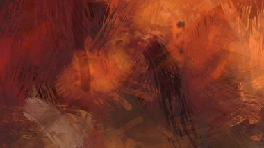 Soyut arkaplanda pürüzlü fırça darbeleri. Fırça boyası. Renkli boya darbeleri. Eşsiz duvar sanatı. Tuvaldeki modern sanat. Renkli çağdaş sanat eserleri.