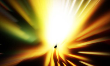 Siyah zemin üzerinde ışık parçacığı izleri. Parlayan parçacıkları ve çizgileri olan ışık patlaması yıldızı. Güzel hareketli soyut ışınlar duvar kağıdı. Renkli Patlama grafiği. Işık ışınlarının patlaması. 