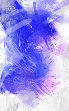 Soyut arkaplanda pürüzlü fırça darbeleri. Fırça boyası. Renkli boya darbeleri. Eşsiz duvar sanatı. Tuvaldeki modern sanat. Renkli çağdaş sanat eserleri.