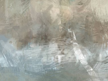 Soyut arkaplanda pürüzlü fırça darbeleri. Fırça boyası. Renkli boya darbeleri. Eşsiz duvar sanatı. Tuvaldeki modern sanat. Renkli çağdaş sanat eserleri.