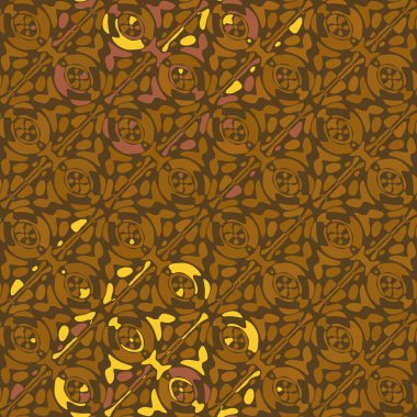 Yaratıcı karalama sanatı farklı şekil ve dokulara sahip kusursuz desen. Kolaj. Sanatsal arka plan. Soyut duvar kağıdı. Dekoratif hippi fayansları.