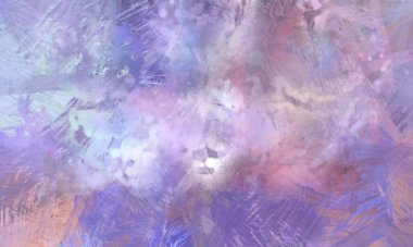 Soyut arkaplanda pürüzlü fırça darbeleri. Fırça boyası. Renkli boya darbeleri. Eşsiz duvar sanatı. Tuvaldeki modern sanat. Renkli çağdaş sanat eserleri.