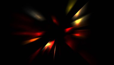 Parlayan ışıkları hareket ettirmenin havalı arka planı. Tasarımınız için canlı renkli bir portal şablonu. Işık ışınları ve hareket halindeki ışıldayan parçacıklar bir solucan deliği şekli oluşturuyor..