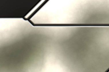 Üç boyutlu metalik doku. Uzay gemisi desenli yüzey. Aydınlık ve karanlık paneller. Fütürist soyut duvar kağıdı. Geometrik teknolojik yansıtıcı arkaplan.