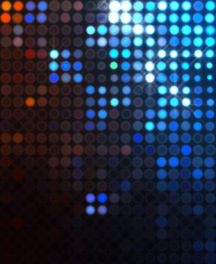 Parlak desenli duvar kağıdı. Sahne ışıkları olan renkli ışıkların ihtişamlı arkaplanı. Parlayan ışıklar siyah arka planda parti izleri. Sahne veya stadyum ışıklarının dijital illüstrasyonu. 