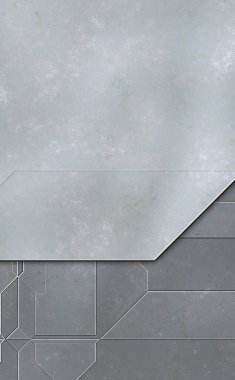 Katmanlı paneller. Fütürist soyut duvar kağıdı. Geometrik teknolojik yansıtıcı arka plan 3D metalik doku. Uzay gemisi desen yüzeyi.