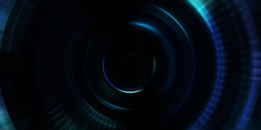 Parlayan neon ışıkları. Parlak sunum tasarım şablonu. Fotoğraf makinesi konsepti. Soyut arkaplan. Dönen ışık ışınları. Hareketli kavramsal duvar kağıdı. Grafik dijital illüstrasyon. 