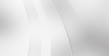 3 boyutlu illüstrasyon. Beyaz kıvrımlı yüzey. Lüks dokuma duvar kağıdı. Zarif bir zemin. Soyut fütüristik geçmiş. Minimalist geometrik kapak tasarımı. Çarpık beyaz çizgiler.