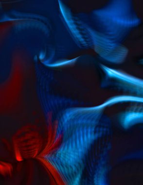 Hareketli girdapların soyut çizimi. Titreşimli renkli kıvrımların dönen akışı. Kıvrımlı ve kıvrımlı arka plan ve çizgiler. Garip duvar kâğıdı tasarımı. Dalgalanma arkaplanı.