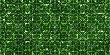 Renkli kumaş arka planında moda tarzında gümüş örgü süsü olan lüks, kusursuz bir şablon. Duvar kağıtları ve tekstil baskısı için tasarım. Lüks, ışıl ışıl metalimsi fantezi dokusu.