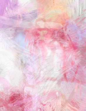 Soyut arkaplanda pürüzlü fırça darbeleri. Fırça boyası. Renkli boya darbeleri. Eşsiz duvar sanatı. Tuvaldeki modern sanat. Renkli çağdaş sanat eserleri.