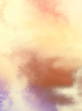 Modern fırça darbeleri. Poster, duvar sanatı, afiş, kart, kitap kapağı veya ambalaj için rahatlatıcı kompozisyonun yumuşak renkli çizimi. Pastel renklerle suluboya. 