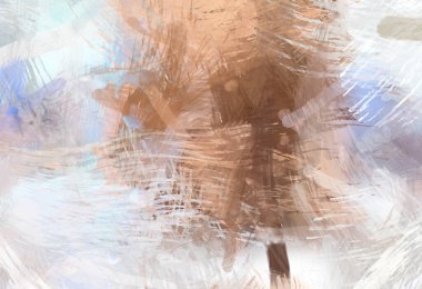 Soyut arkaplanda pürüzlü fırça darbeleri. Fırça boyası. Renkli boya darbeleri. Eşsiz duvar sanatı. Tuvaldeki modern sanat. Renkli çağdaş sanat eserleri.