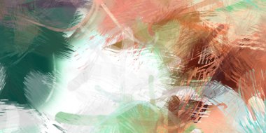 Soyut arkaplanda pürüzlü fırça darbeleri. Fırça boyası. Renkli boya darbeleri. Eşsiz duvar sanatı. Tuvaldeki modern sanat. Renkli çağdaş sanat eserleri.