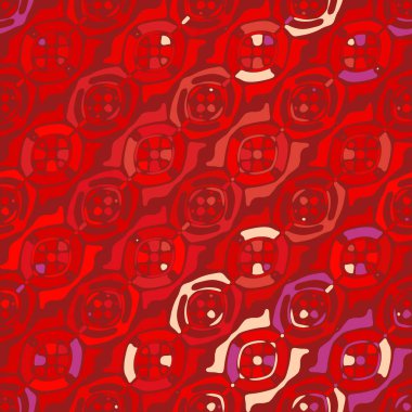 Yaratıcı karalama sanatı farklı şekil ve dokulara sahip kusursuz desen. Kolaj. Sanatsal arka plan. Soyut duvar kağıdı. Dekoratif hippi fayansları.