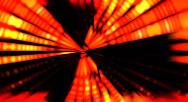 Siyah arkaplanda dönen ışık gösterisi. Lüks çizgiler. Parlak kıvrımlı duvar kağıdı. Uzay tüneli. Dönen ışık çemberi ya da maytap izi. Parlak konsept çizimi.