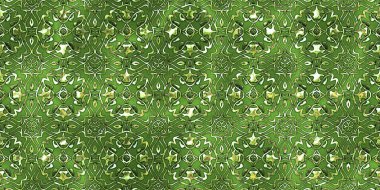 Renkli kumaş arka planında moda tarzında gümüş örgü süsü olan lüks, kusursuz bir şablon. Duvar kağıtları ve tekstil baskısı için tasarım. Lüks, ışıl ışıl metalimsi fantezi dokusu.