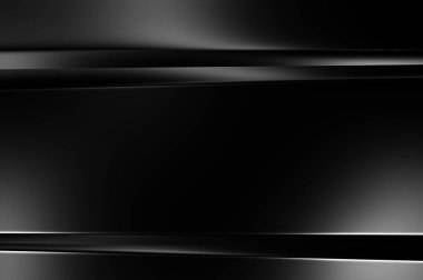 Geometrik katmanlı 3 boyutlu siyah arkaplan. Soyut koyu fütüristik duvar kağıdı. Zarif, parlak çizgili arka plan. Poster, broşür, sunum ve web sitesi için geometrik şablon tasarımı.