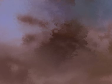 Modern fırça darbeleri. Poster, duvar sanatı, afiş, kart, kitap kapağı veya ambalaj için rahatlatıcı kompozisyonun yumuşak renkli çizimi. Pastel renklerle suluboya. 