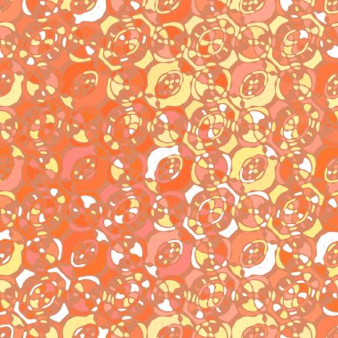 Yaratıcı karalama sanatı farklı şekil ve dokulara sahip kusursuz desen. Kolaj. Sanatsal arka plan. Soyut duvar kağıdı. Dekoratif hippi fayansları.