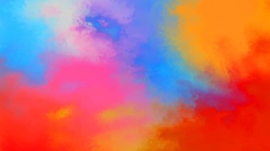 Modern fırça darbeleri. Poster, duvar sanatı, afiş, kart, kitap kapağı veya ambalaj için rahatlatıcı kompozisyonun yumuşak renkli çizimi. Pastel renklerle suluboya. 