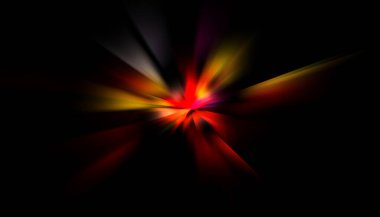Parlayan yıldızın patlaması. Dinamik renkli arkaplan resmi. Parıldayan ışıklar duvar kağıdı. Tasarımınız için canlı şablon.