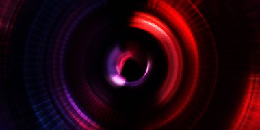 Parlayan neon ışıkları. Parlak sunum tasarım şablonu. Fotoğraf makinesi konsepti. Soyut arkaplan. Dönen ışık ışınları. Hareketli kavramsal duvar kağıdı. Grafik dijital illüstrasyon. 