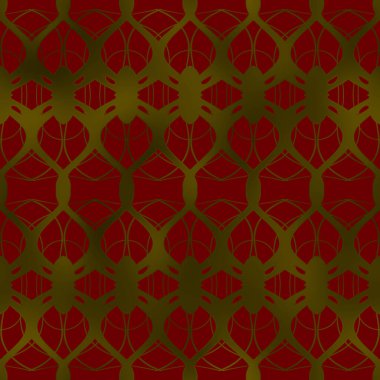 Dekoratif geometrik motif. Lüks minimalist süs malzemesi. İnce örgülü kusursuz desen. Web, kartvizit, davetiye, poster, tekstil baskısı için zarif duvar kağıdı.