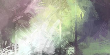 Soyut arkaplanda pürüzlü fırça darbeleri. Fırça boyası. Renkli boya darbeleri. Eşsiz duvar sanatı. Tuvaldeki modern sanat. Renkli çağdaş sanat eserleri.