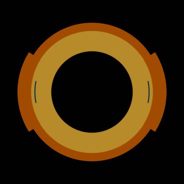 Fütürist dairesel gövde arayüzü elementi. Soyut çember geometrik arkaplan. Dijital teknolojinin grafiksel çizimi.